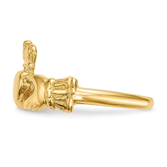 14k Yellow Gold Claddah Ring