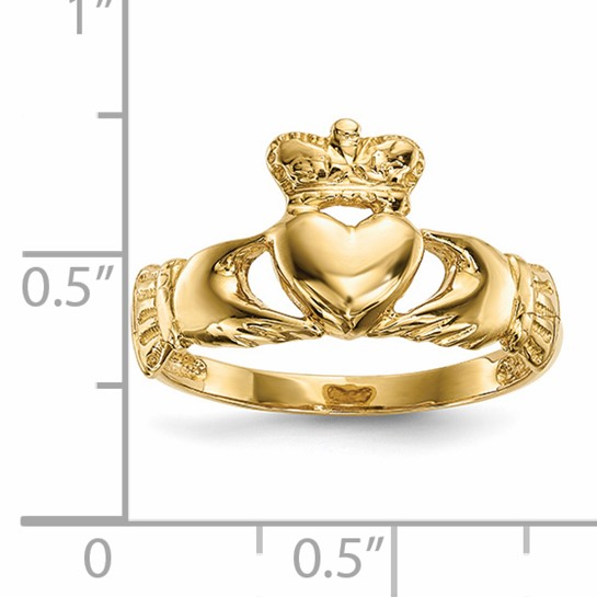 14k Yellow Gold Claddah Ring