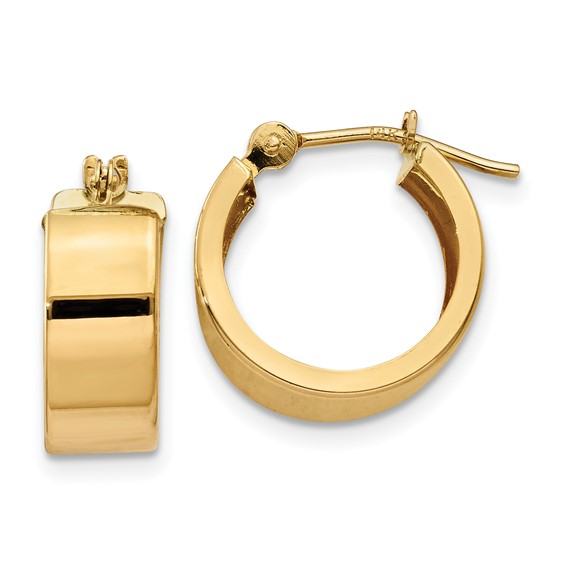 14k Yellow Gold Small Hoop Earrings