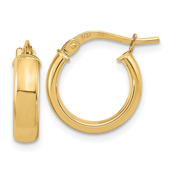 14k Yellow Gold Small Hoop Earrings