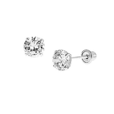 14k 5.5mm Stud Cubic Zirconias Earrings
