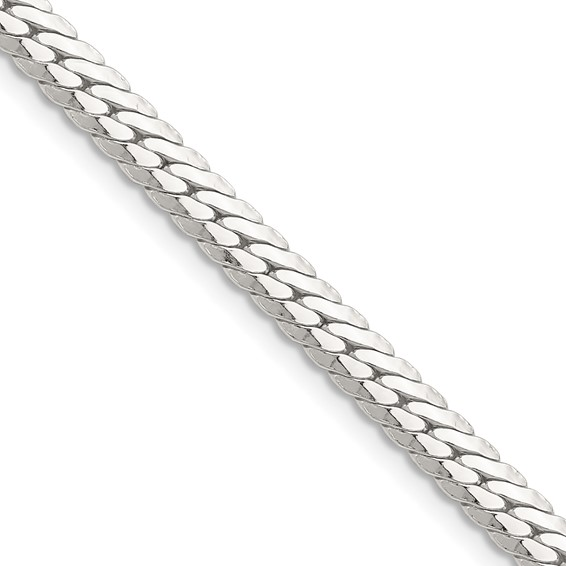 Sterling Silver Double Oval Flat Chain