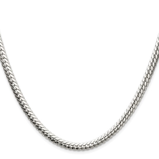 Sterling Silver Double Oval Flat Chain