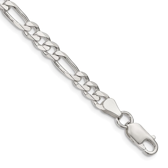Sterling Silver Figaro Chain