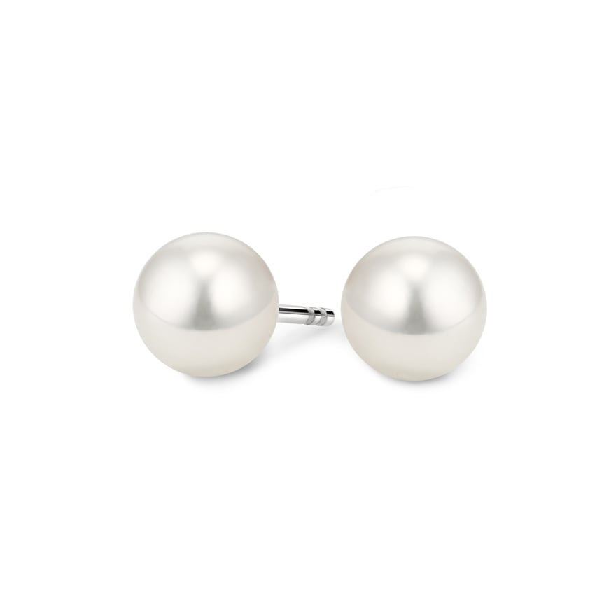 18k Stud 7mm Pearl Earrings