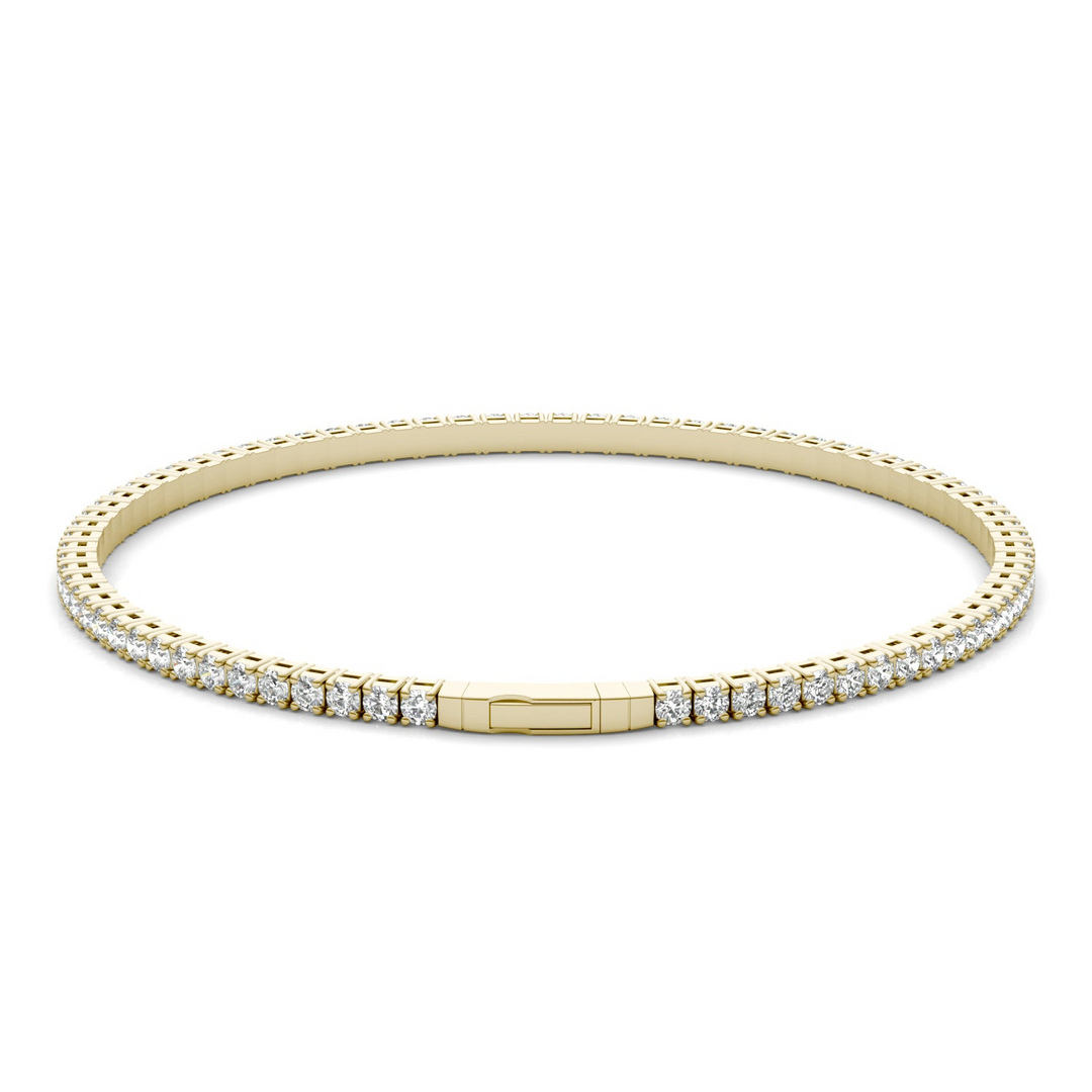 14k Yellow Gold Lab Grown Diamond Bracelet 4.00 cttw