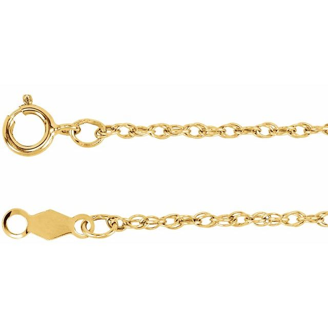 10k Yellow Gold Rope Chain