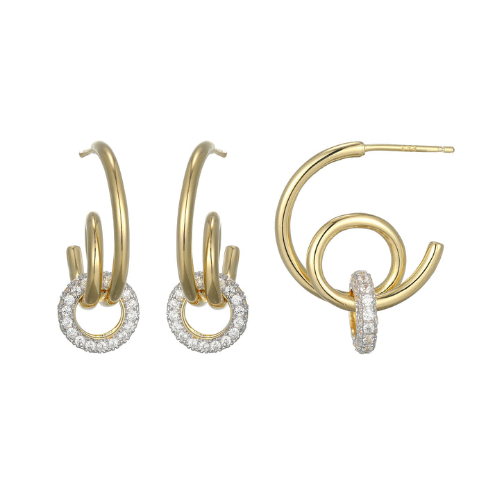 Sterling Silver Twisted Hoop Earrings