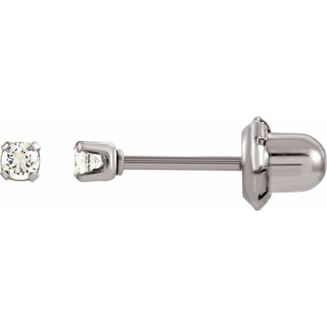 14k Stud Cubic Zirconia Earrings