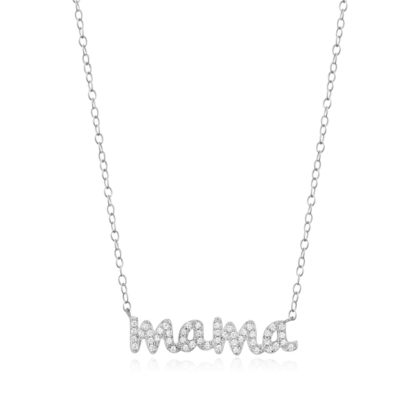 Sterling Silver Mama Necklace
