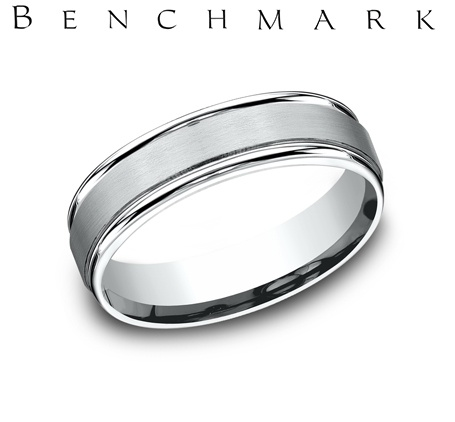 Eternity Satin/Polished Mens Wedding Band