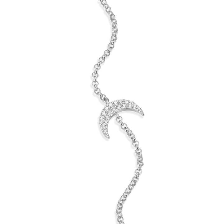 Sterling Silver Moon Bracelet
