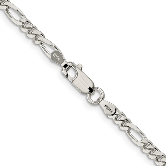 Sterling Silver Figaro Chain