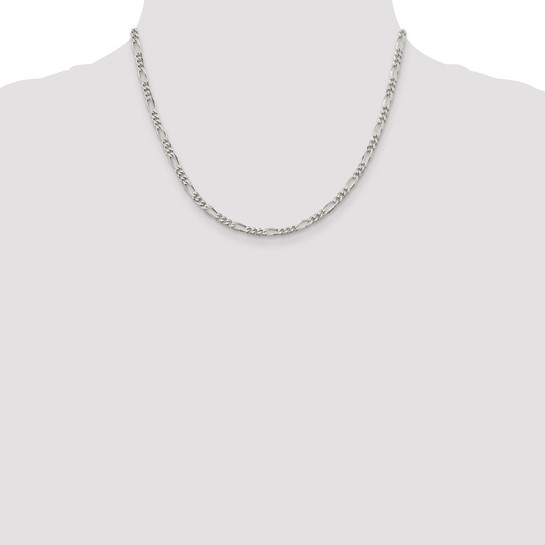 Sterling Silver Figaro Chain