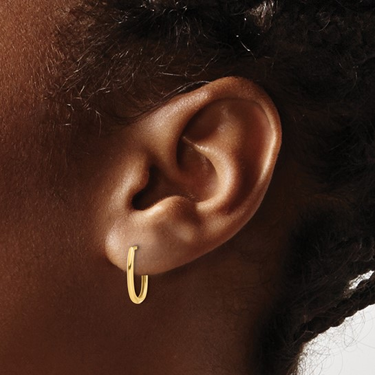 14k Yellow Gold Small Hoop Earrings