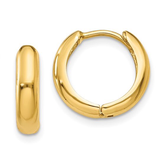 14k Yellow Gold Small Hoop Earrings