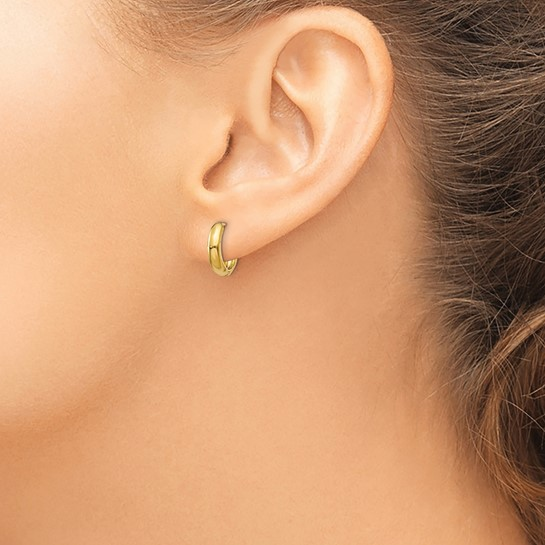 14k Yellow Gold Small Hoop Earrings