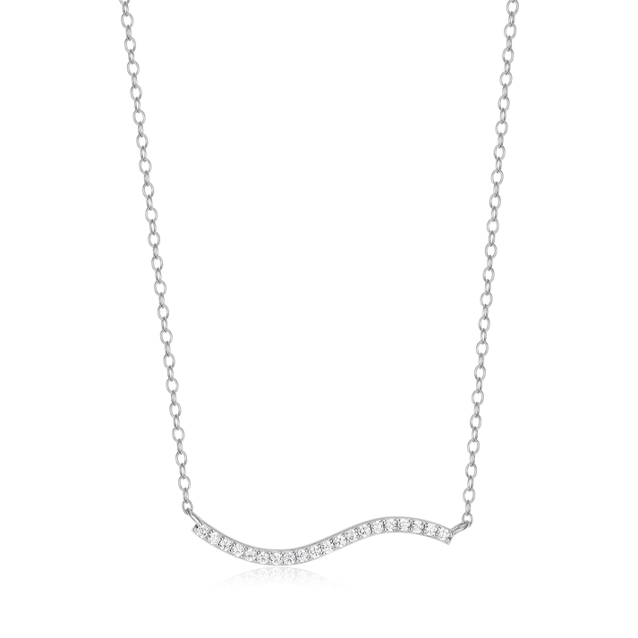 Sterling Silver Wave Necklace
