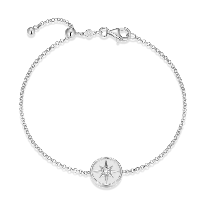 Sterling Silver Compass Bracelet