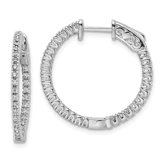 Sterling Silver Medium Hoop Earrings