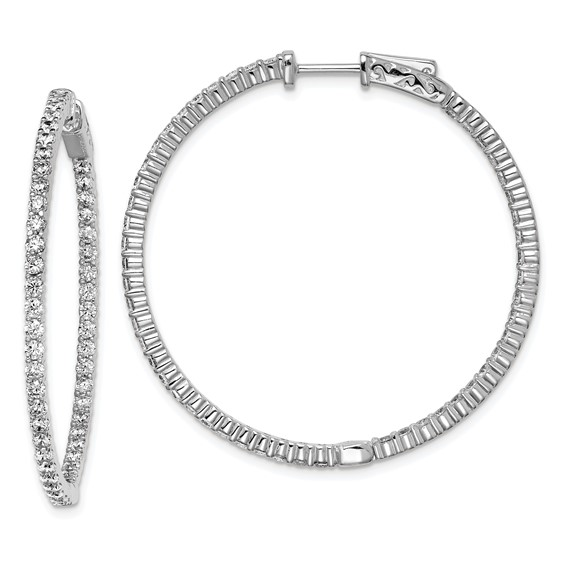 Sterling Silver Large Hoop Earrings