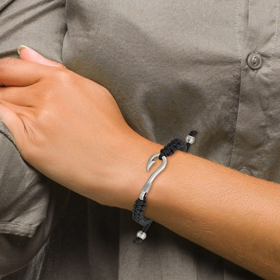 Stainless Steel Fishing Hook Bracelet