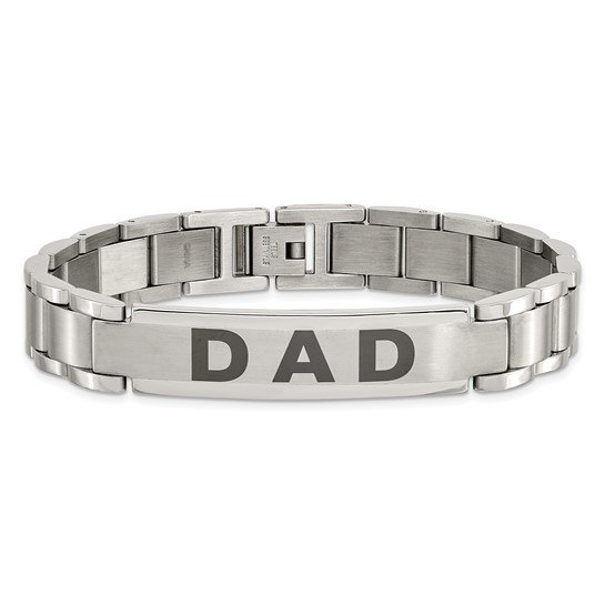 Stainless Steel Dad Link Bracelet