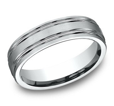 Satin/Polished Mens Wedding Band