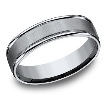 Satin/Polished Mens Wedding Band