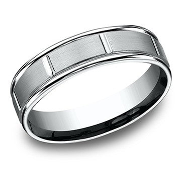 Satin/Polished Mens Wedding Band