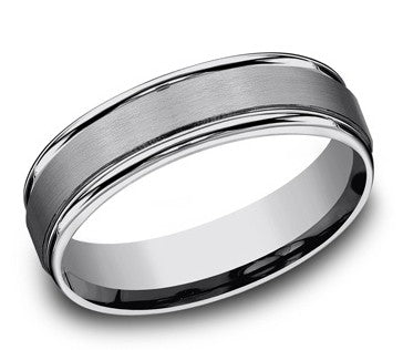 Satin/Polished Mens Wedding Band