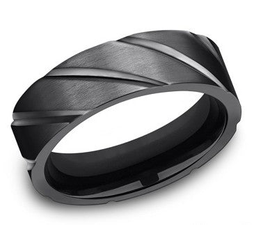 Satin Mens Wedding Band