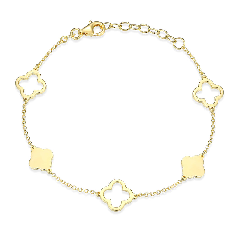 Sterling Silver Yellow Gold Bracelet