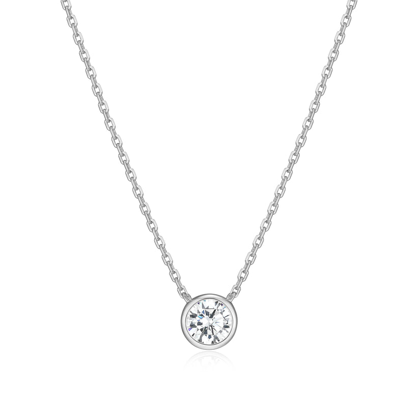 Sterling Silver 1/2 Carat Lab Grown Diamond Pendant