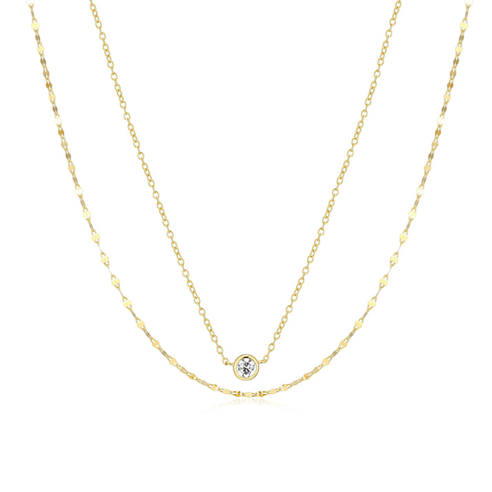 Sterling Silver Yellow tone Necklace