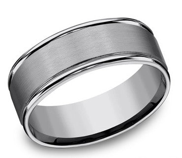 Satin/Polished Mens Wedding Band