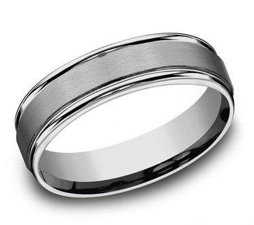 Satin/Polished Mens Wedding Band