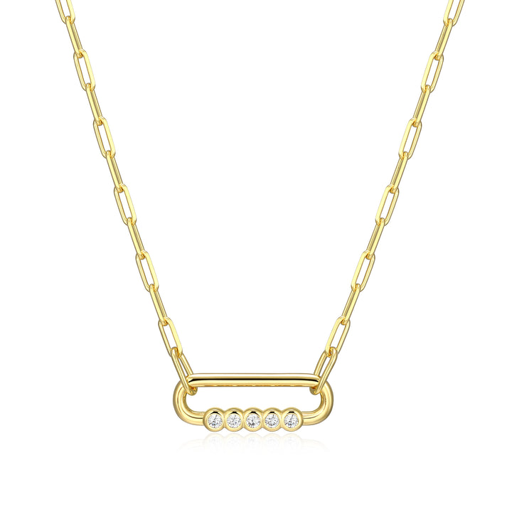 Sterling Silver Yellow Silver Necklace