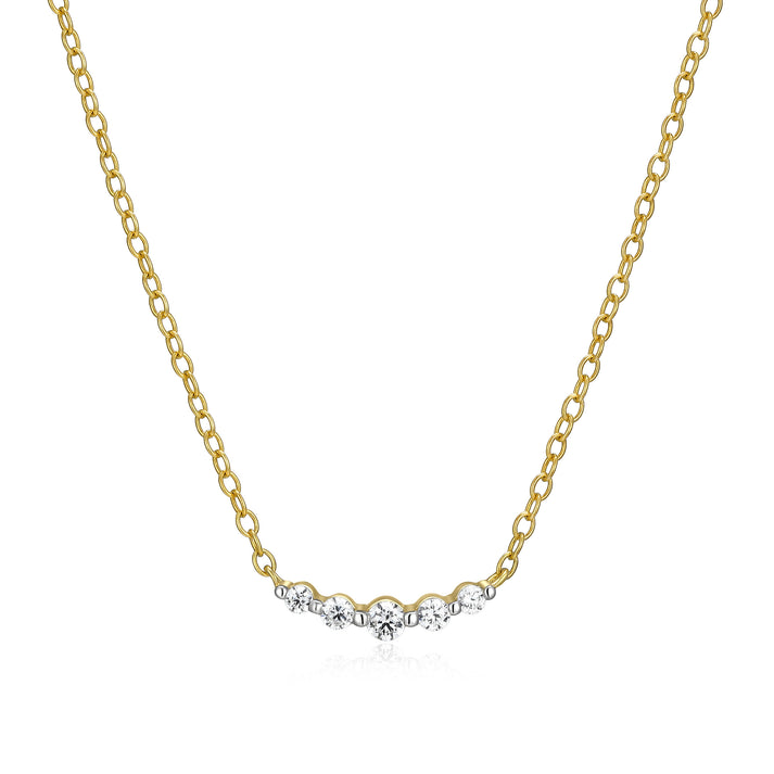 Sterling Silver Yellow Silver Necklace