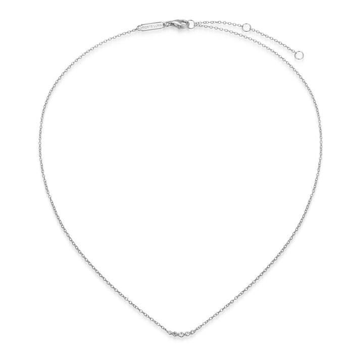 Sterling Silver lab Diamond Necklace