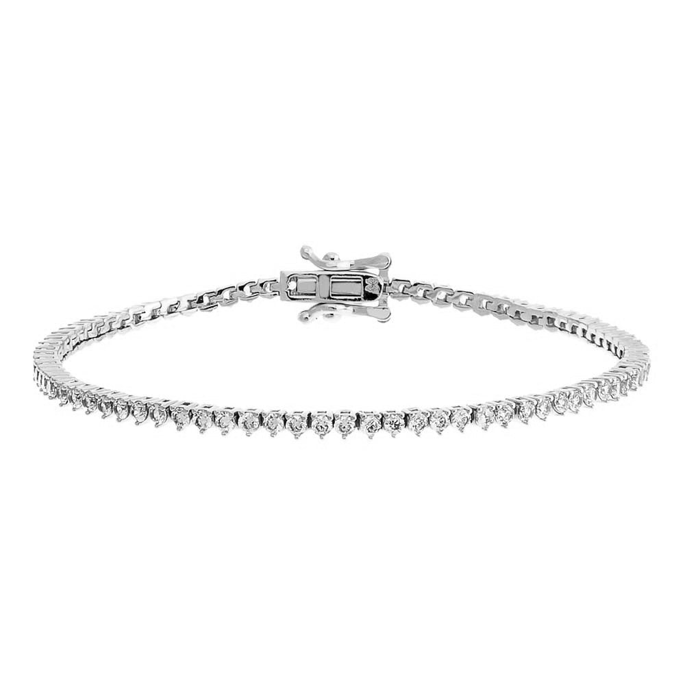 14k Yellow Gold Lab Grown Diamond Bracelet 0.90 cttw