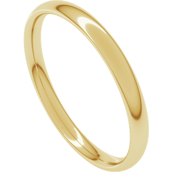 14k Yellow Gold 2.5mm Band