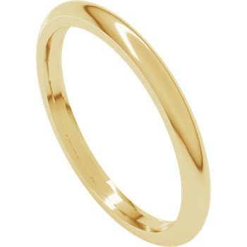 14k Yellow Gold 2mm Band