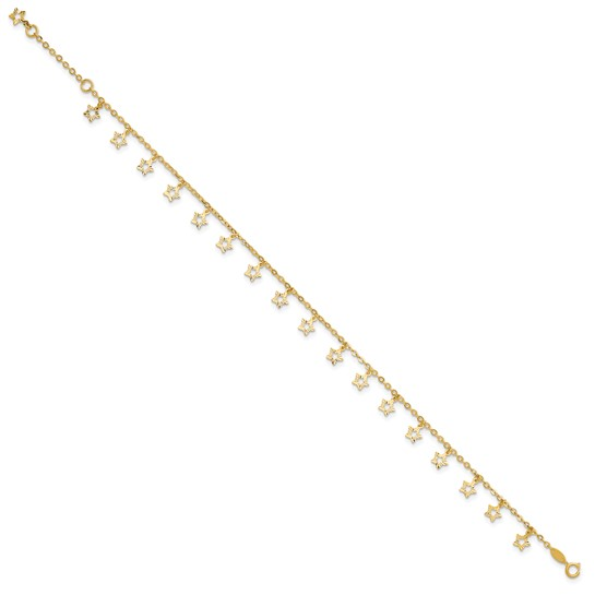 14k Yellow Gold Ankle Bracelet