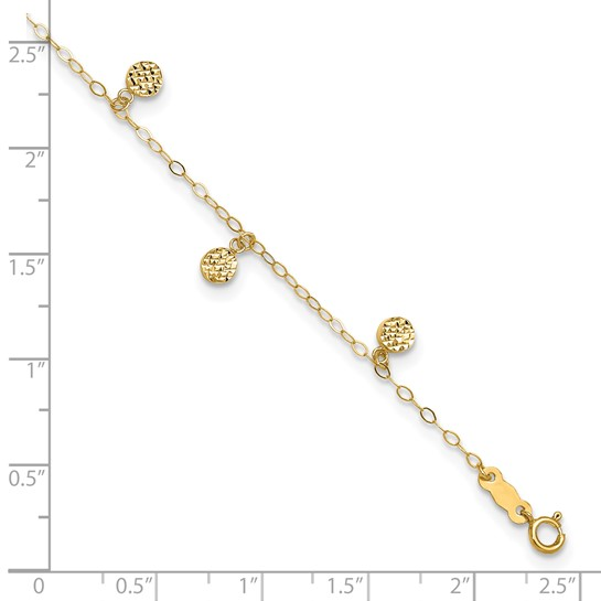 14k Yellow Gold Ankle Bracelet