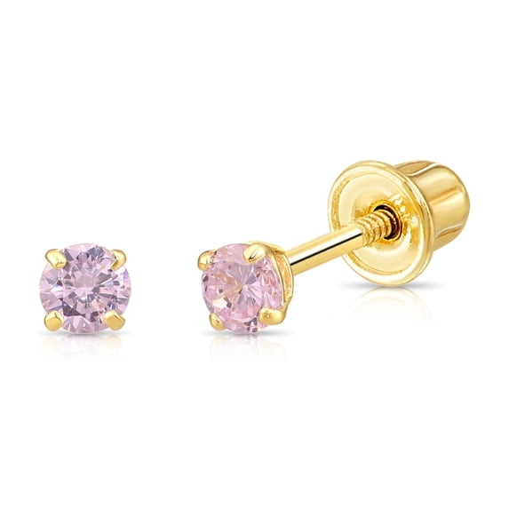 14k Yellow Stud Children&