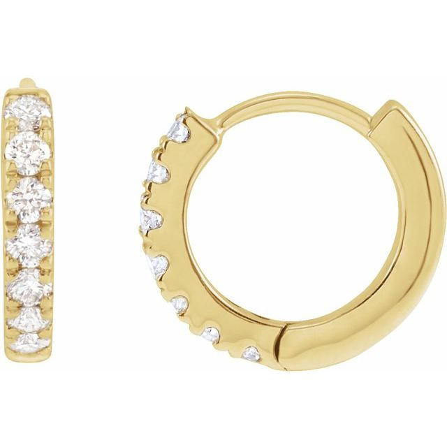 14k Yellow Lab Grown Diamond Earrings 0.20 cttw