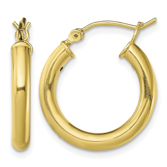 Sterling Silver Yellow Small Hoop Earrings