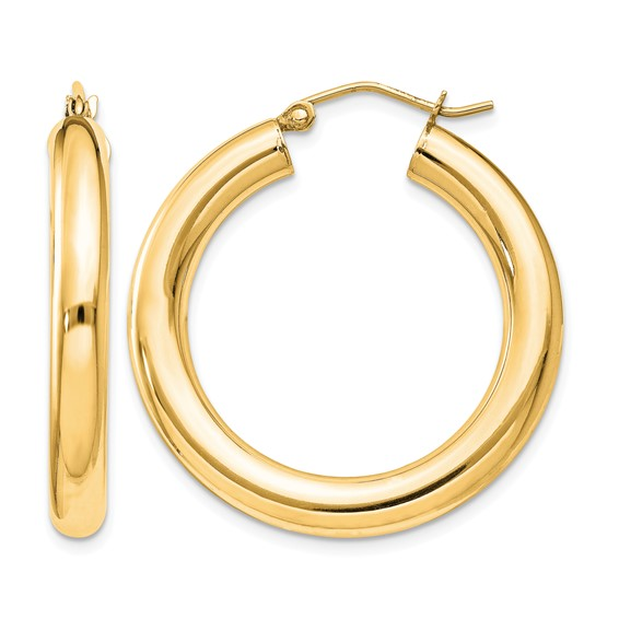 Sterling Silver Yellow Small Hoop Earrings