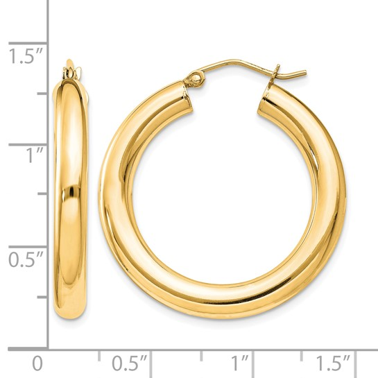 Sterling Silver Yellow Small Hoop Earrings